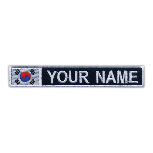 Nom patch avec drapeau - nom,
