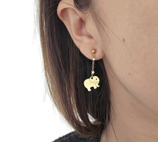 Boucles d'oreilles éléphant