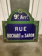 Plaque de rue ancienne Paris