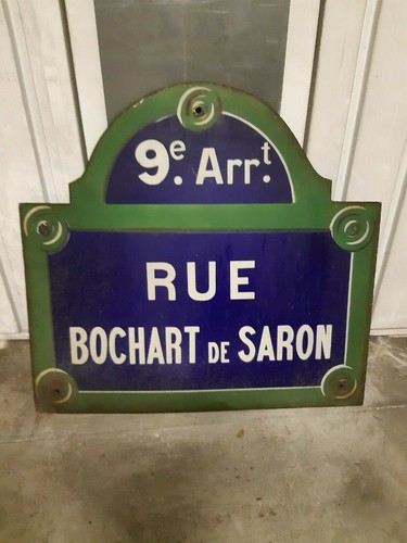 Plaque rue ancienne - rue, paris