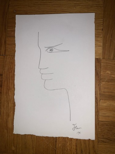 Dessin jean cocteau signé - jean,