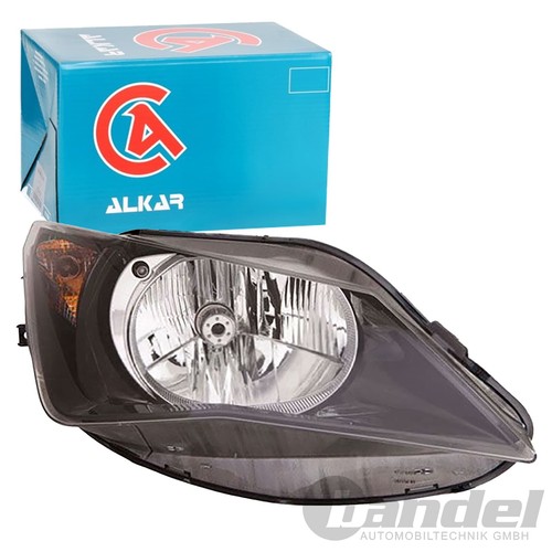 Alkar phare noir - h4, droit