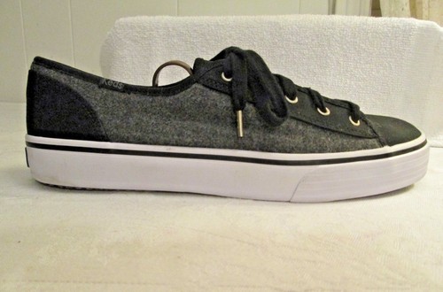 Keds gray wool black gum - keds,