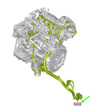 Ensemble de câbles de moteur FORD KUGA MK3 2545143 LX6T-12C508-UHE NEUF ORIGINAL
