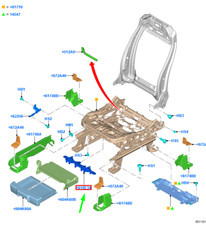 Support de base de siège avant FORD GALAXY MK3 5212730 NEUF ORIGINE