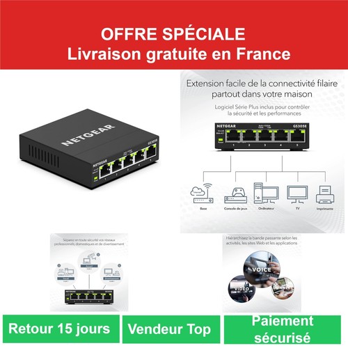 Netgear gs305e switch - netgear,