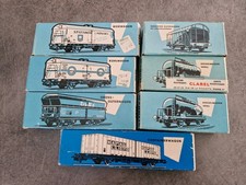 7 wagons MARKLIN en boite bleue 4624 - 4640 - 4654 - 4659 - 4500 - 4502 - 4506