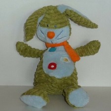 Doudou Lapin Tex - Vert bleu