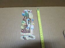 PERE NOEL JOUETS    chromo découpis gaufré