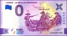 LOZERE - LA BÊTE DU GEVAUDAN / BILLET 0 € / NULL EURO-SCHEIN / UEXE 2024-2B