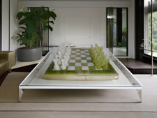 Échiquier en Marbre Onyx Vert