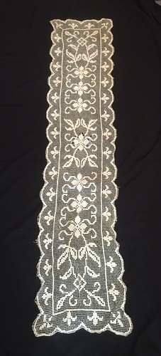 Antique linen table cloth - antique,