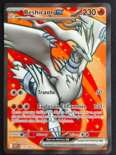Carte pokemon reshiram - carte,