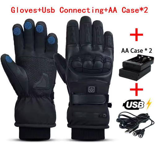 Gants chauffants moto - gants,