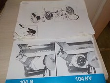 LOT FEUILLES CATALOGUE PIECES PEUGEOT 104 ..