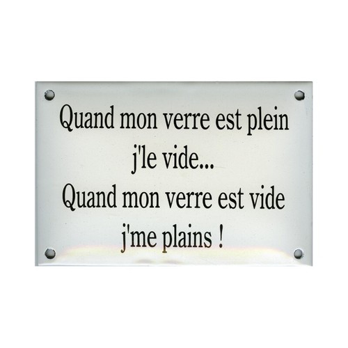 Plaque émaillée - plaque,
