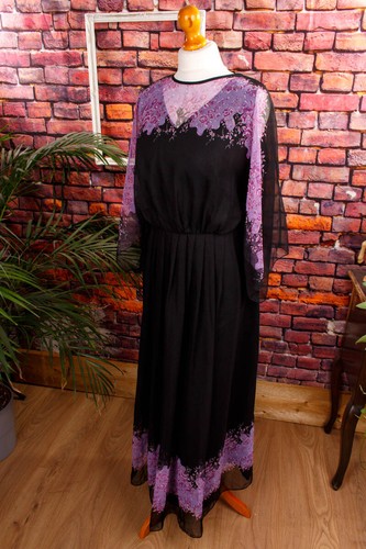 Robe maxi vintage - vintage, 70s