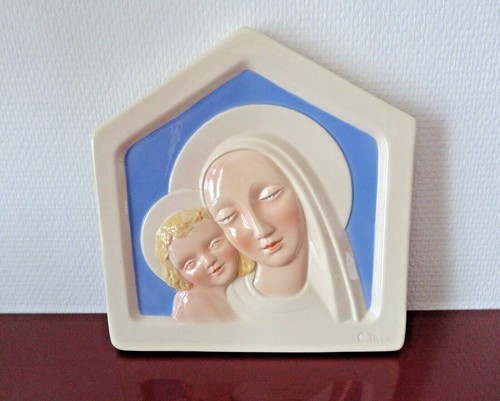 Vierge enfant faience - l'enfant,