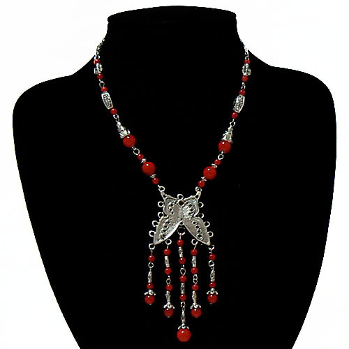 Joli collier style tibétain - style,