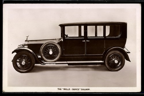 Carte postale voiture rolls - postale,