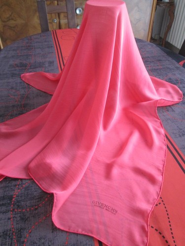 Foulard soie rouge - foulard, en