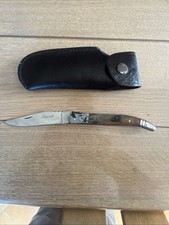 Véritable Couteau de Collection Laguiole avec son Étui En Cuir
