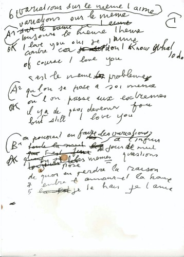 Serge gainsbourg manuscrit - serge,