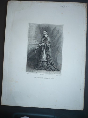 Gravure 1880 cardinal - 1880,