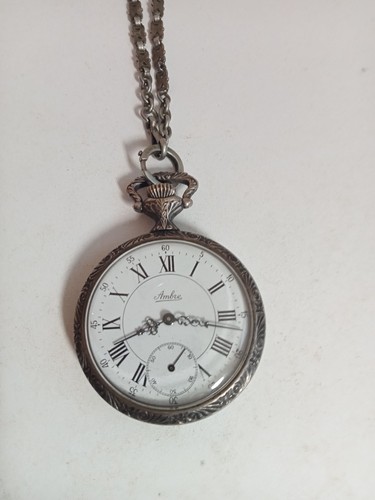 Montre gousset ancien ambre - montre,