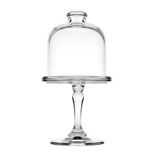 Plat mini à pâtisserie avec cloche 10 cm (lot de 2) verre 10 cm pasabahce