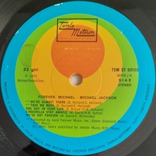 LP Michael Jackson Forever Michael (LP Italie [pas de pochette] - 1975)
