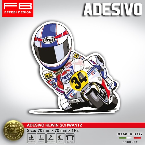 Autocollants kevin schwantz - kevin,