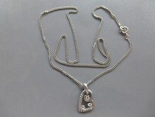 collier argent poinçons 925 et orfèvres 4,57gr : chaine gourmette 45,5cm, 1,5mm