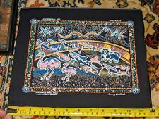 Tableau Art Aborigène ,Imprimé Sur Tissu Danny Eastwood