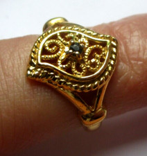 Bague filigrane plaqué or