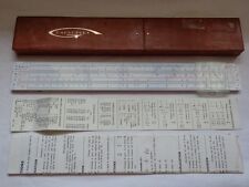 REGLE DE CALCUL RIETZ 620 RAPHOPLEX AVEC ETUI ET NOTICE