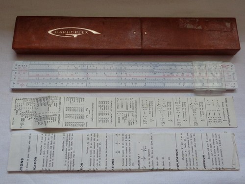 Regle calcul rietz - calcul, 620