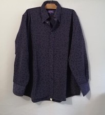 Chemise violette à motifs polyester regular T40 Cap Ten (4505074)