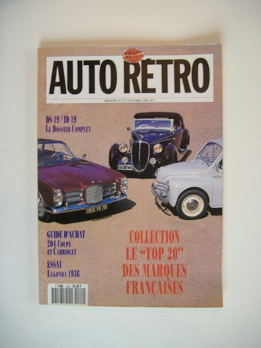 Auto retro 122 citroën - citroËn, ds