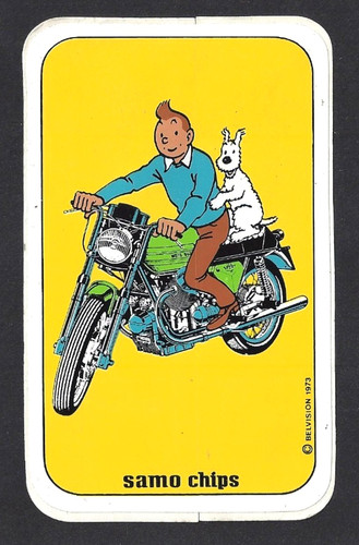 Herge tintin milou moto - herge,