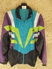 Veste ADIDAS vintage tracktop jacket nylon Trefoil 90's vert jaune parachute S