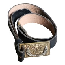 Ceinture Militaire Armée Américaine Civil War Ceinturon Cuir Boucle Bronze 