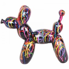 Statue chien ballon en résine