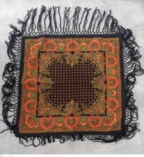 Foulard ancien en laine -