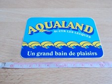 Autocollant Parc d'attraction aquatique AQUALAND ST CYR LES LECQUES