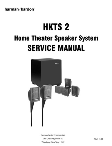 Manuel service harman - service,