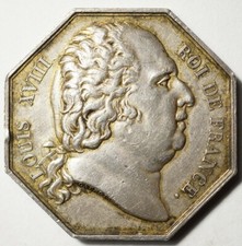 LOUIS XVIII : ASSEZ RARE JETON