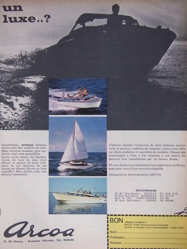 Publicité 1963 arcoa - publicitÉ,