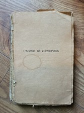 Livre Roman L'AGONIE De COSMOPOLIS Bessières / Science Fiction SF ancien 1929