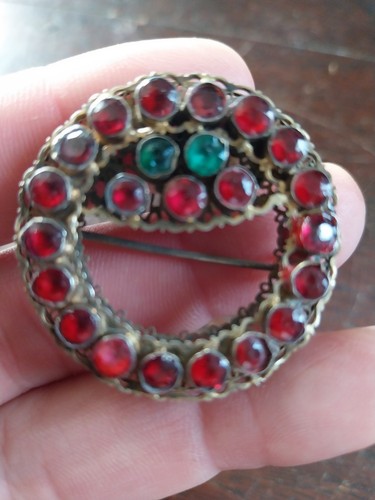 Broche ancienne argent - broche,